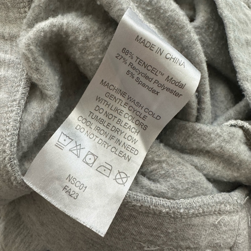 Quince Supersoft Fleece Hoodie & Wide Leg Pants (set), small - Picture 10 of 14
